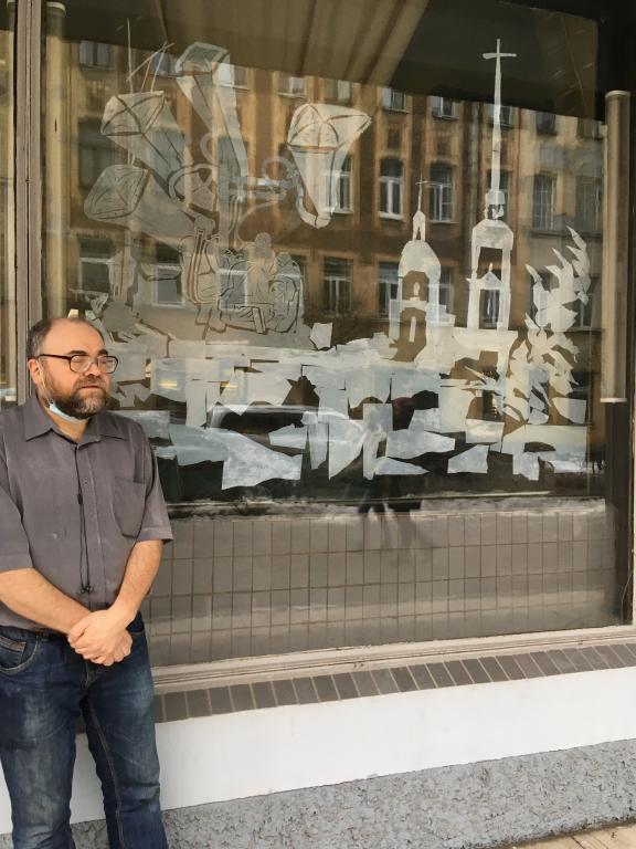 Создание витража «Незрячие Cлухачи на фоне Петропавловки» в рамках проекта «Вижу руками – изостудия незрячих художников» Создание витража «Незрячие Cлухачи на фоне Петропавловки» в рамках проекта «Вижу руками – изостудия незрячих художников»