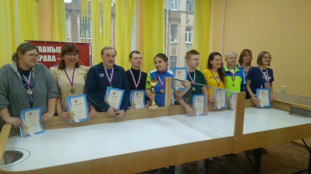 Завершился командный Чемпионат Санкт-Петербурга по настольному теннису – спорт слепых Завершился командный Чемпионат Санкт-Петербурга по настольному теннису – спорт слепых